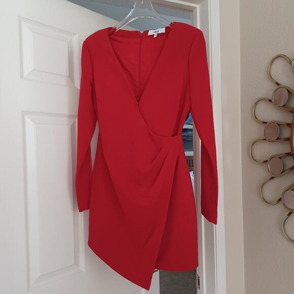 LIKELY Dani Tuxedo Mini Dress Red 2 NWOT - Picture 5 of 12